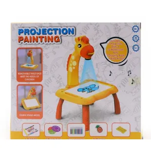 میز نقاشی پروژکتور دار نقاشک طرح زرافه 320