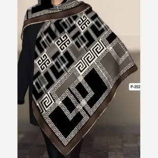 روسری نخی قواره 130 سیمارو کد P3529-1