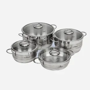 سرویس قابلمه یونیک unique استیل 8 پارچه UN-9900