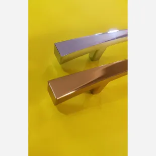 دستگیره کابینت مدل T08 الومینیوم طلایی و کروم (لاهیج یراق) رنگ و سایز طلایی 192