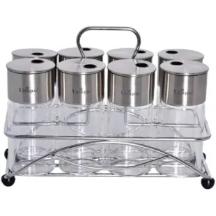 سرویس ادویه یونیک unique استیل 8 عددی  UN-1624