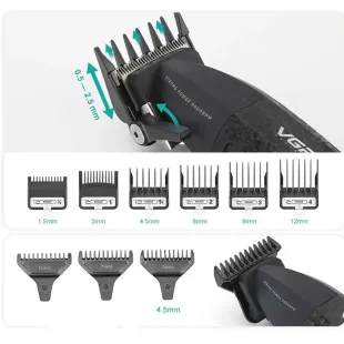 ماشین اصلاح کلیپر سر و صورت VGR مدل V-640C مناسب سایهزنی، فرمدهی و اصلاح دقیق سر و صورت