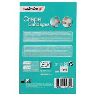 بانداژ کش دار Masterplast مدل Crepe بسته 2 عددی