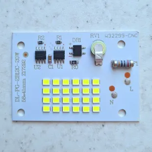 چیپ ال ای دی 20 وات بلالی ماژول دی او بی پرژکتوری رنگ سفید مهتابی برند ms chip led 20w چیپ پرژکتوری 
