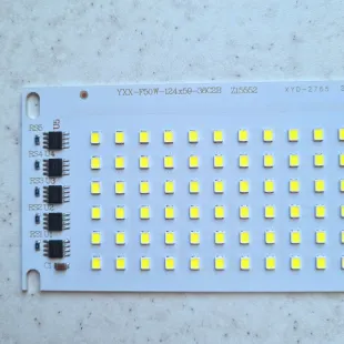 چیپ ال ای دی 50 وات بلالی ماژول دی او بی پرژکتوری رنگ سفید مهتابی برند ms chip led 50w چیپ پرژکتوری 