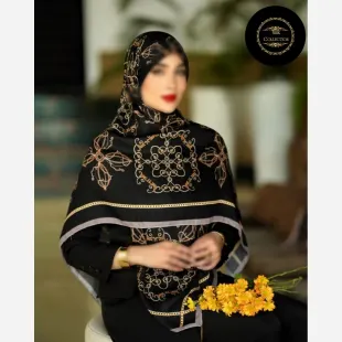 روسری نخ گلوریا زنجیر طلایی چهاگل
