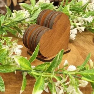 ست زیرلیوانی قلبی اقتصادی