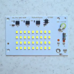 چیپ ال ای دی 30 وات بلالی ماژول دی او بی پرژکتوری رنگ سفید مهتابی برند ms chip led 30w چیپ پرژکتوری 