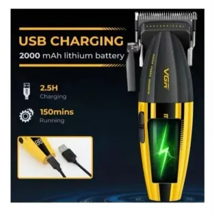 ماشین اصلاح حجمی موی سر و صورت شارژی وی جی ار مدل V-285