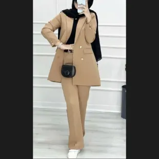 کت و شلوار مازراتی  رنگ نسکافه ای