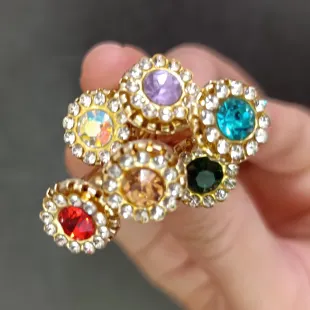 گیره روسری شیک یک عدد رنگ آبی نفتی