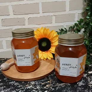 عسل طبیعی چند گیاه کوهستان 2 تا 900 گرمی (خارمریم گون ،خار زرد ،بادام کوهی) دارویی دیابتی تقویت گوارش و محافظ کبد