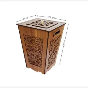 ست سطل زباله و جا دستمالی قلهک مدل خاتون