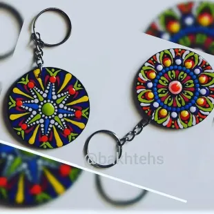 جا کلیدی چوبی نقطه کوبی شده کد 6