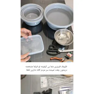 قاشق نی دار استیل ۶عددی