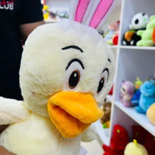 عروسک جوجه کلاه خرگوشی اورجینال