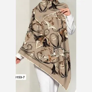 روسری نخی قواره 130 کد P3153-7