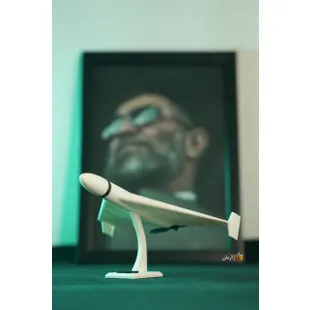 ماکت پهپاد شاهد 136 سفید خط دار بزرگ