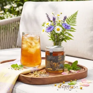 عسل چندگیاه (چهل گیاه) وحشی زاگرس (فوق ارگانیک خالص ساکارز 1.5 + 1000 گرمی+ارسال فوری)