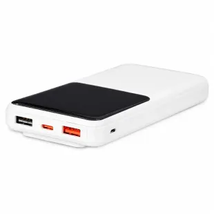 پاوربانک 10 هزار فست شارژ 22.5 وات نمایشگردار کابل سرخود | رنگ سفید
