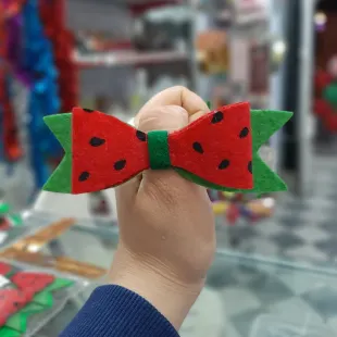 پاپیون نمدی یلدایی طرح هندونه