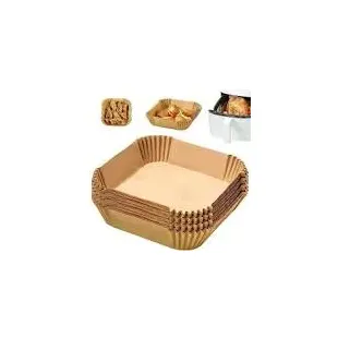 کاغذ نسوز سرخ کن مدل مربع Air Fryer Liners بسته 50 عددی
