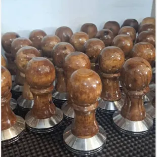 تمپر قهوه دسته چوبی سایز 51 خانگی