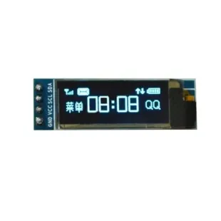 ماژول نمایشگر OLED تک رنگ 0.91 اینچ دارای ارتباط I2C
