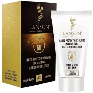 کرم ضد آفتاب رنگی LANSON برای پوست چربی