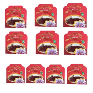 زعفران قائنات نگین یک گرمی سرگل پک 10 عددی