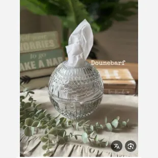 جا دستمال کاغذی شیشه ای 