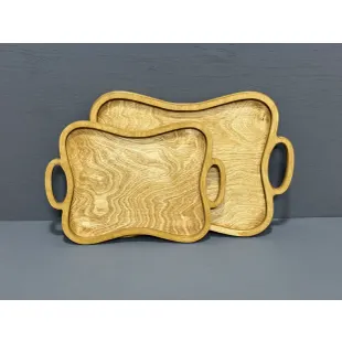 سینی چوبی منحنی بزرگ