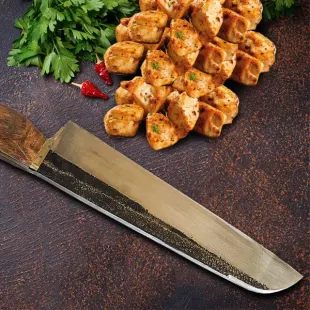 چاقو مدل جوجه زن کد j01 رنگ قهوه ای روشن
