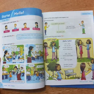 کتاب زبان فمیلی اند فرندز American Family and Friends 1 به همراه کتاب کار
