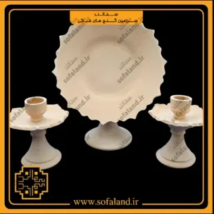 ست آینه و شمعدان ساده کمانی