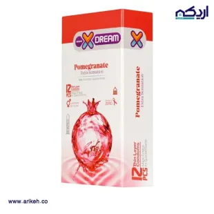 کاندوم تنگ کننده انار ایکس دریم بسته 12 عددی