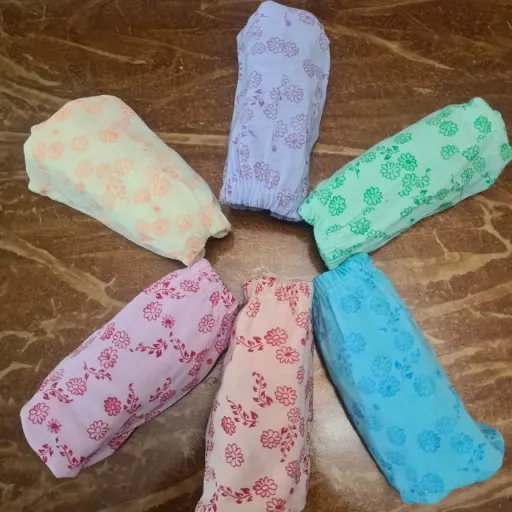 پک 6 عددی شورت نخی زنانه طرح دار سایز بزرگ XL تا 3XL سایز Xxxl
