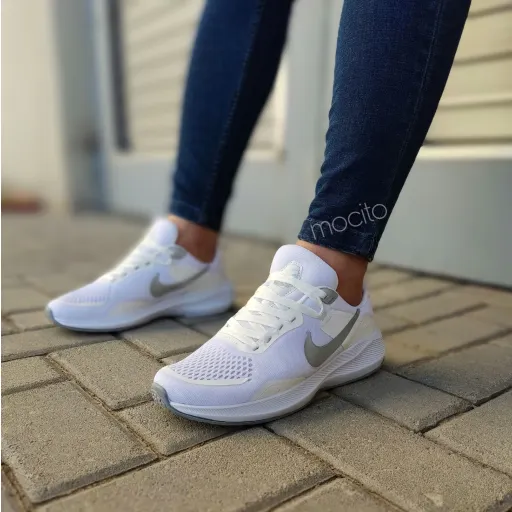 نایک زوم مردانه کفش نایکی کتونی nike zoom رنگ و سایز سفید مشکی 38