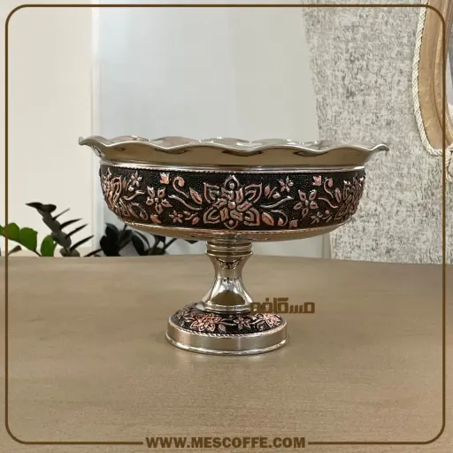 آجیل خوری مسی زنجان(مدل گل یاس/کد1890)