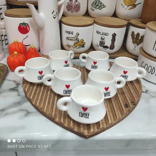 فنجون شات کافی سرامیکی 