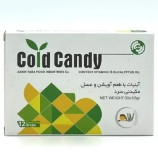 آبنبات سرد اکالیپتوس با طعم آویشن و عسل کلدکندی مناسب سرماخوردگی 12 عددی