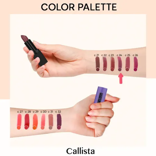 رژ لب جامد کالیستا سری Hydra Color شماره C24