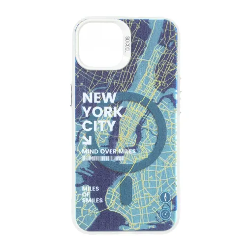قاب مگ سیف SO COOL طرح New York مدل Apple iPhone 13 / iPhone 14