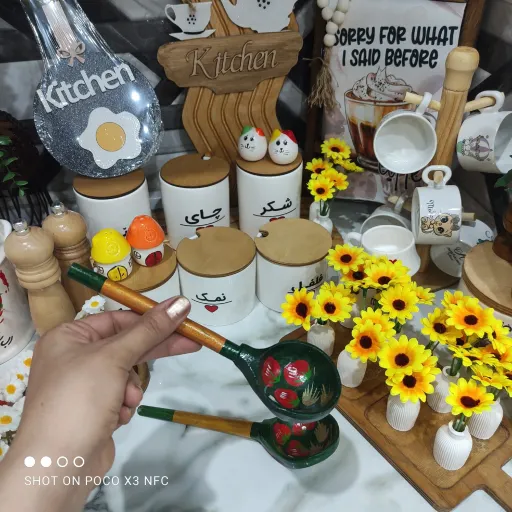 ملاقه چوبی زیبا با طرح خاص