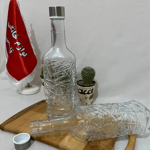 بطری شیشه ای طرح ایس