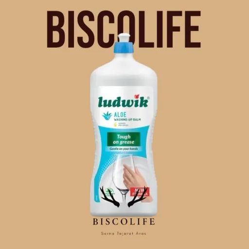مایع ظرفشویی لودویک Ludwik رایحه آلوئه ورا حجم 1350