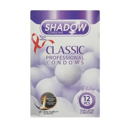 کاندوم کلاسیک شادو SHADOW CLASSIC بسته 12 عددی