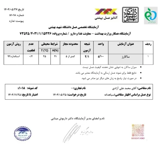 عسل سیاهدانه (تک گل) با خواص عالی 1000 گرمی 