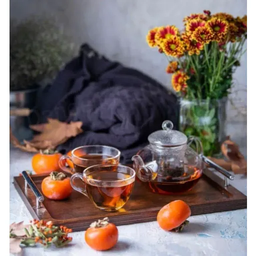 سینی چوبی ایت دسته فلزی مستطیل بزرگ