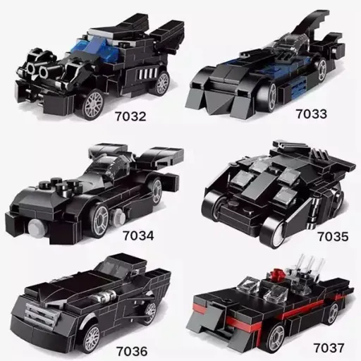 لگو ماشین بتمن JISI BRICKS 7032 تا 7037 ساختنی هیجانانگیز با قابلیت عقبکش مدل 7036